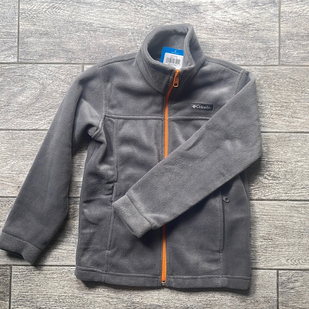 columbia boys gray jacket NWT | SM